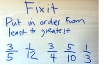Fix It: An Activity for Ordering Fractions