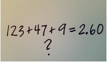 Teaching Adding Decimals: What If You Give the Answer First?